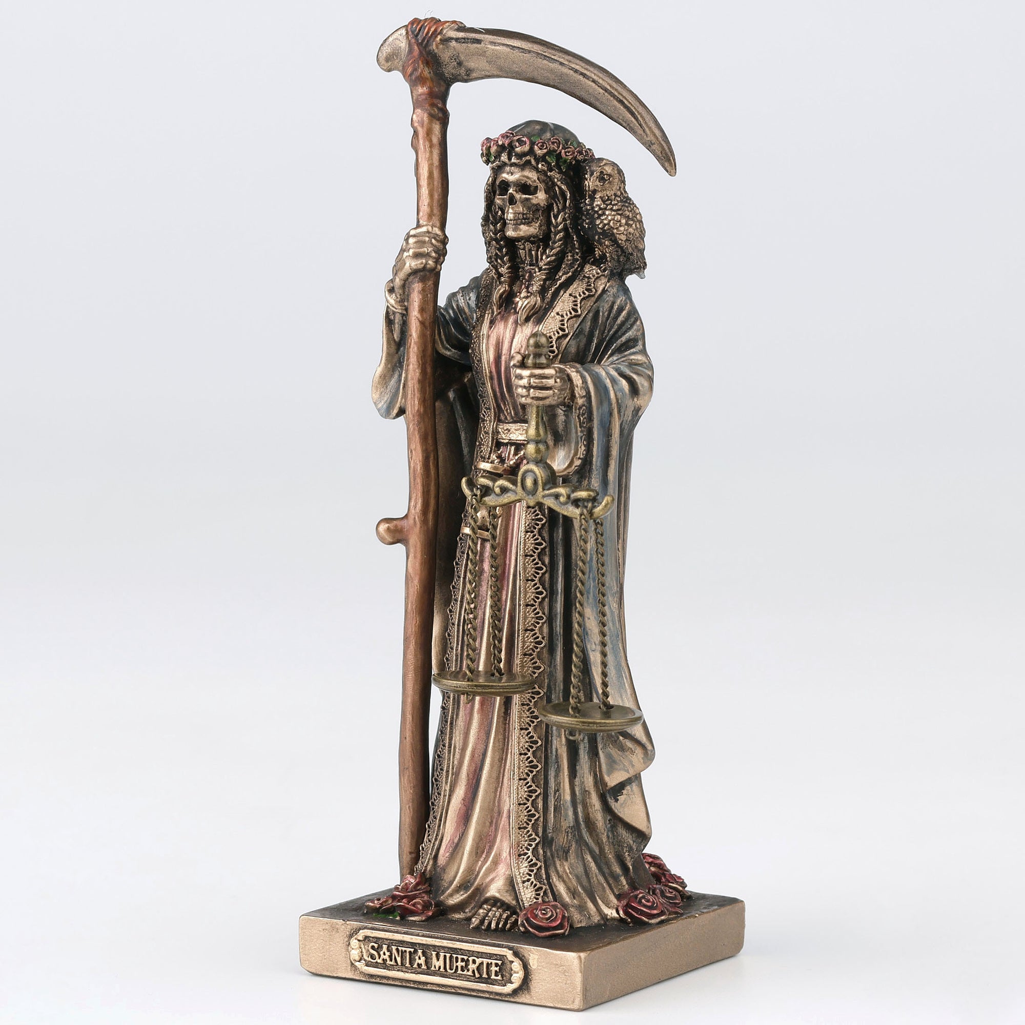Santa Muerte Figurine | Folk Saint of Death, Justice & Protection