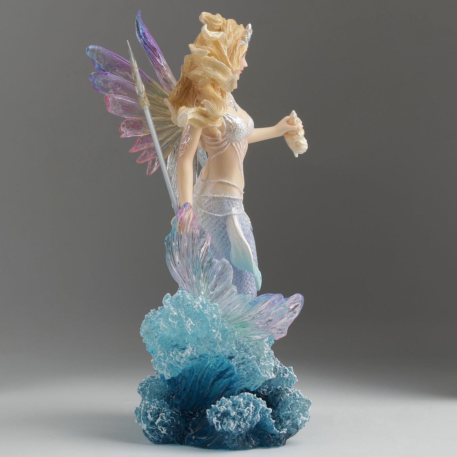 Queen Mermaid Fairy Holding Trident