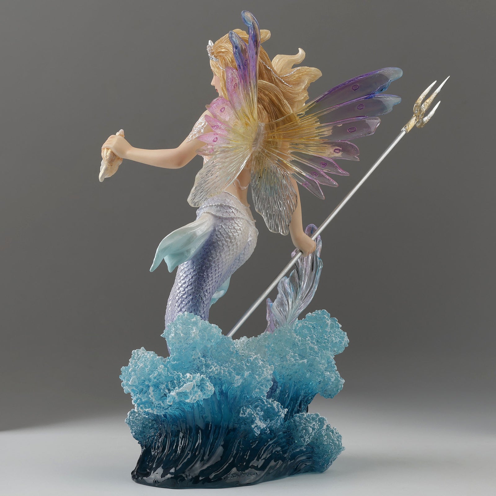Queen Mermaid Fairy Holding Trident
