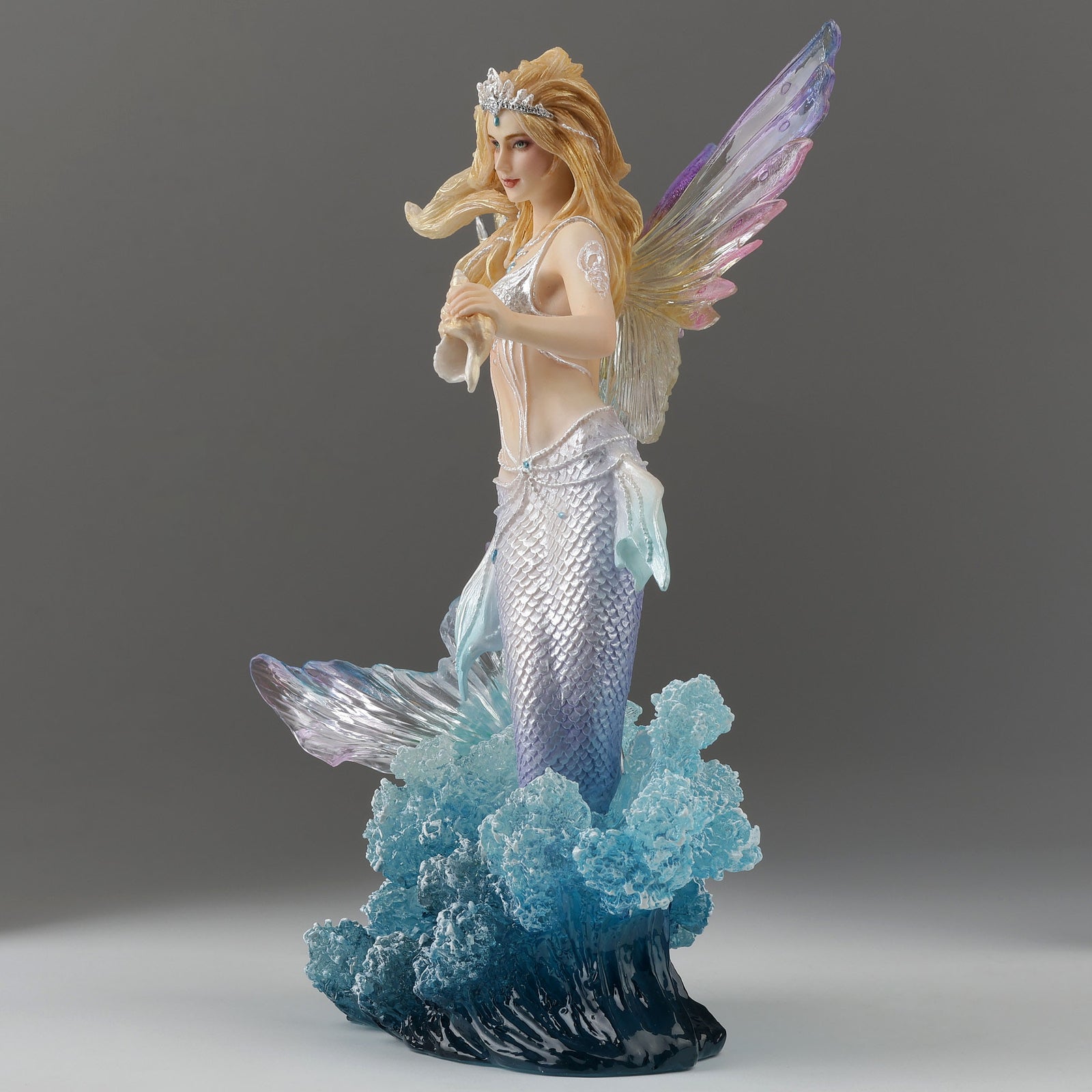 Queen Mermaid Fairy Holding Trident