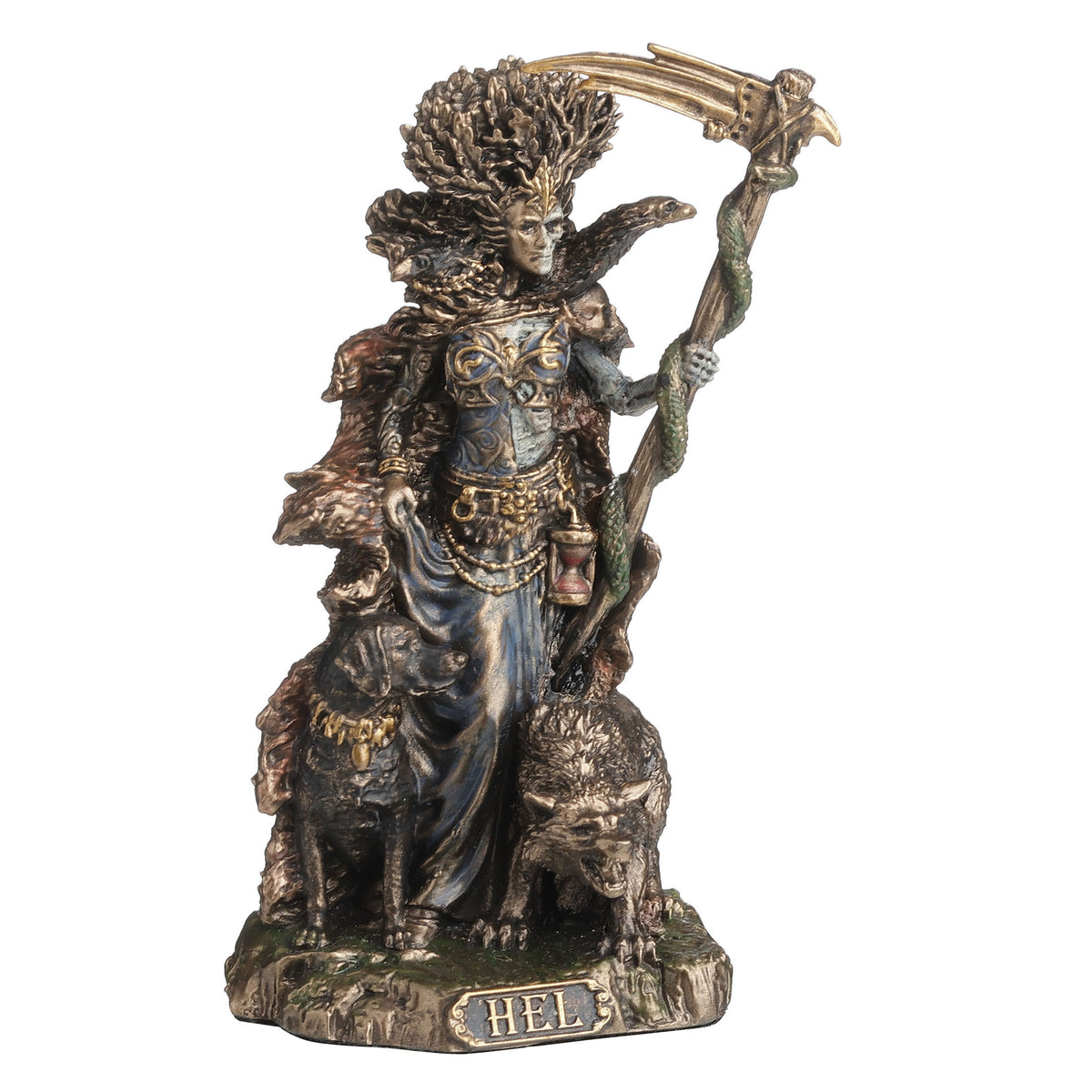 Norse God Figurine - Bronze Resin Sculpture for Home Decor and Altars