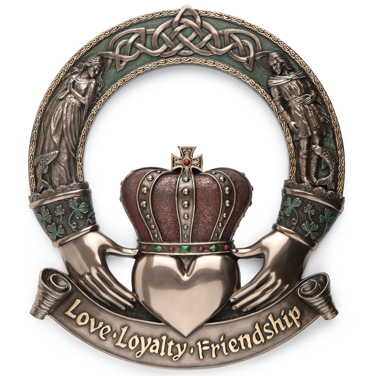 Irish Claddagh Ring Wall Plaque