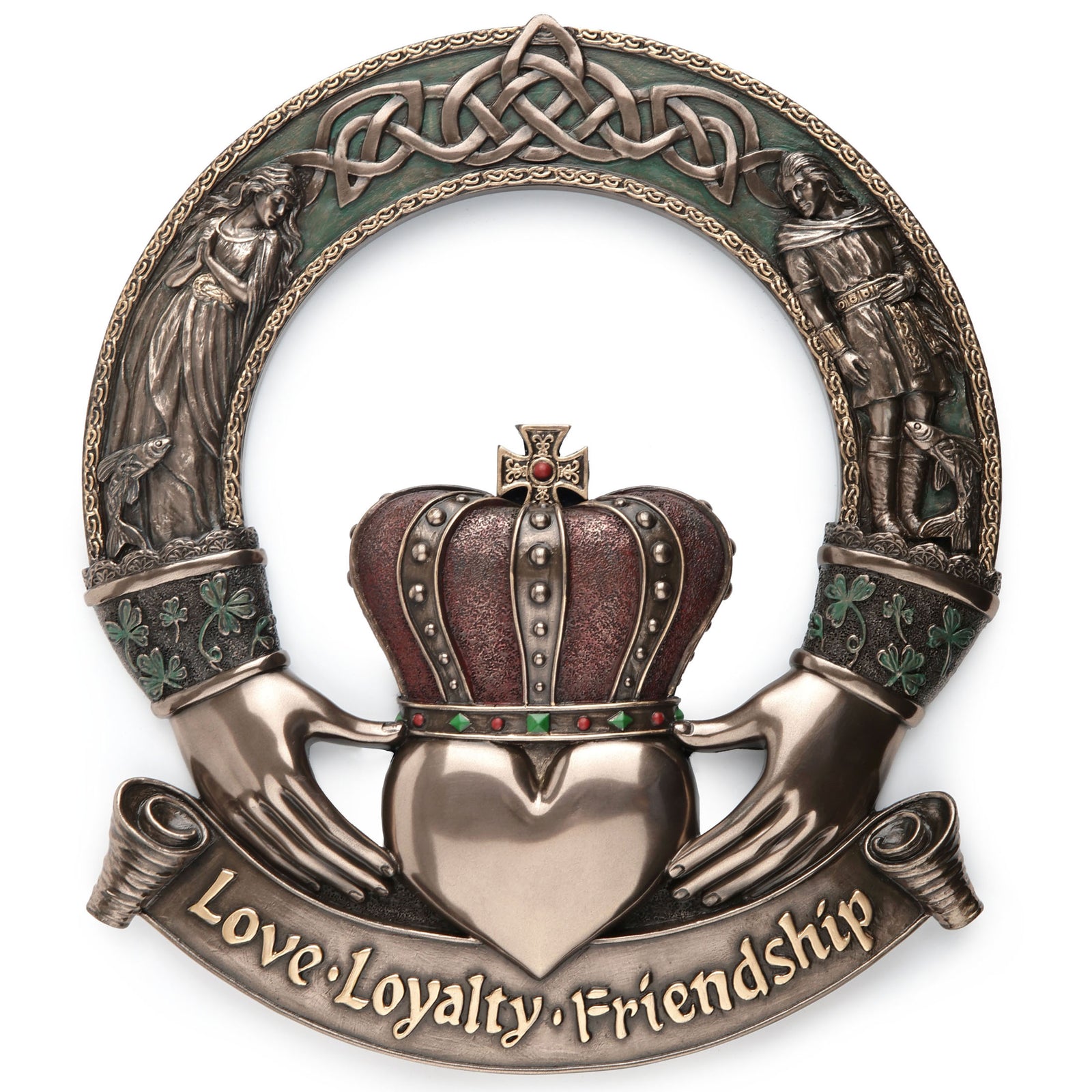 Irish Claddagh Ring Wall Plaque