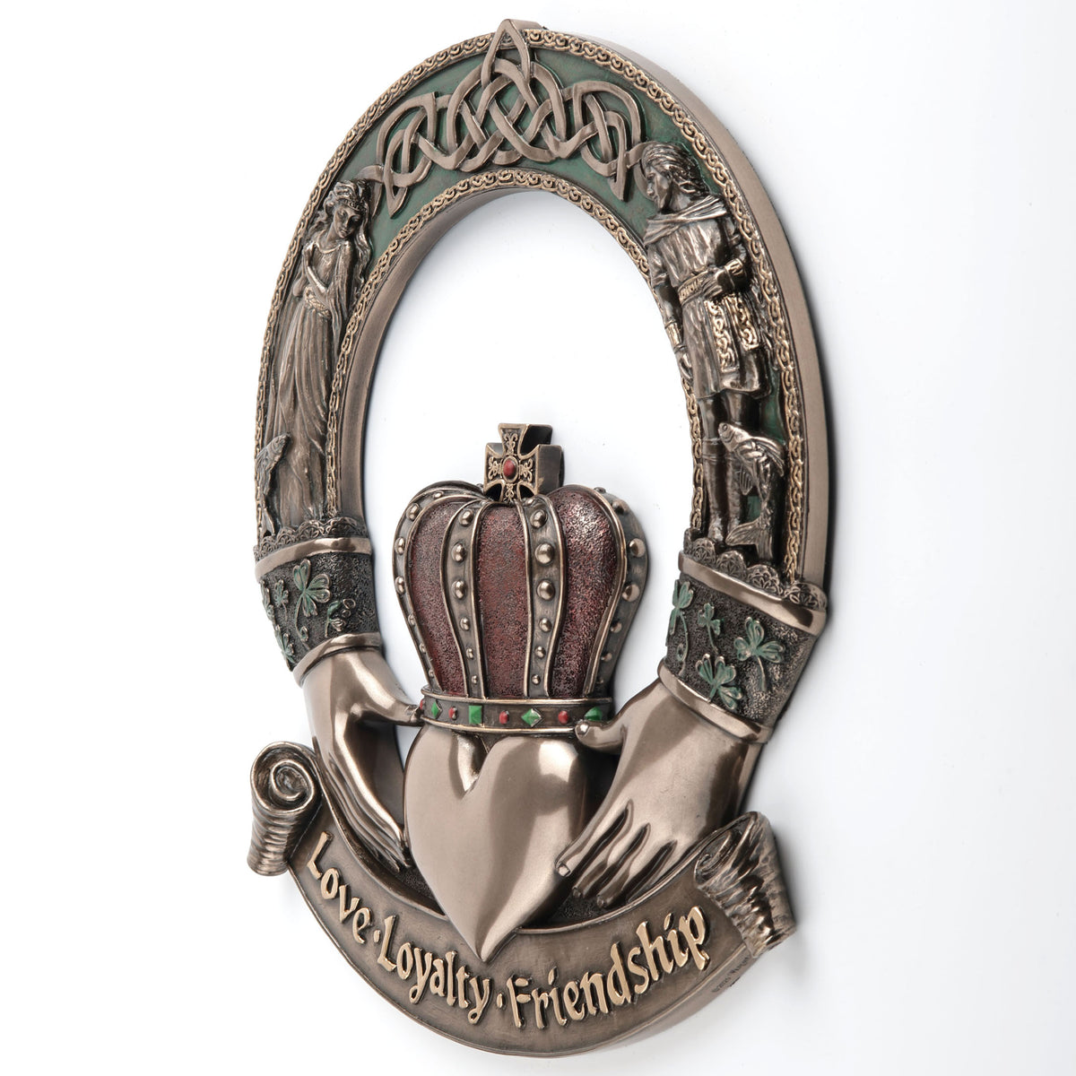Irish Claddagh Ring Wall Plaque