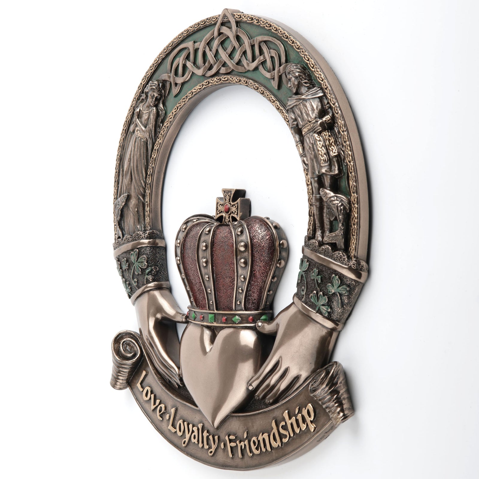 Irish Claddagh Ring Wall Plaque