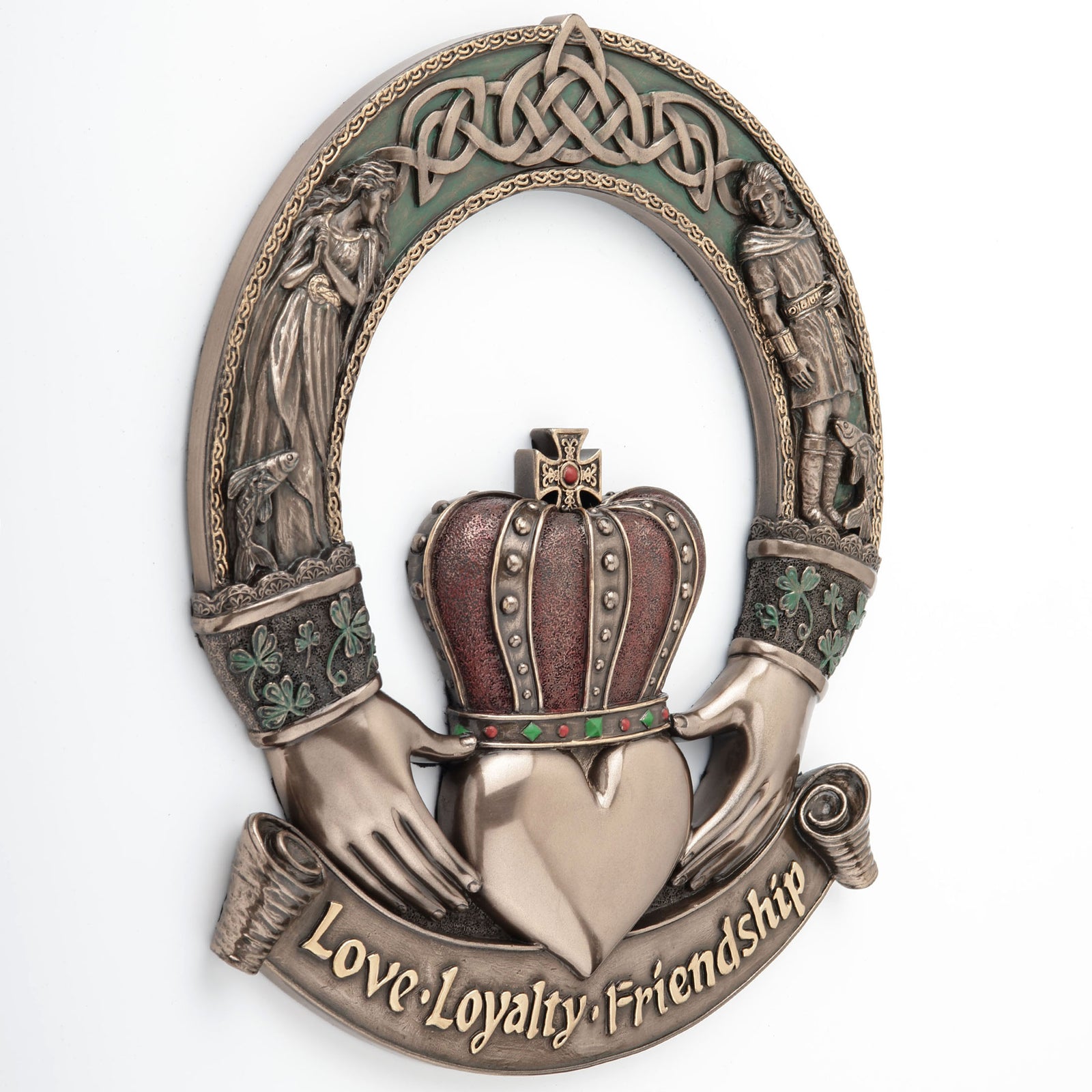 Irish Claddagh Ring Wall Plaque