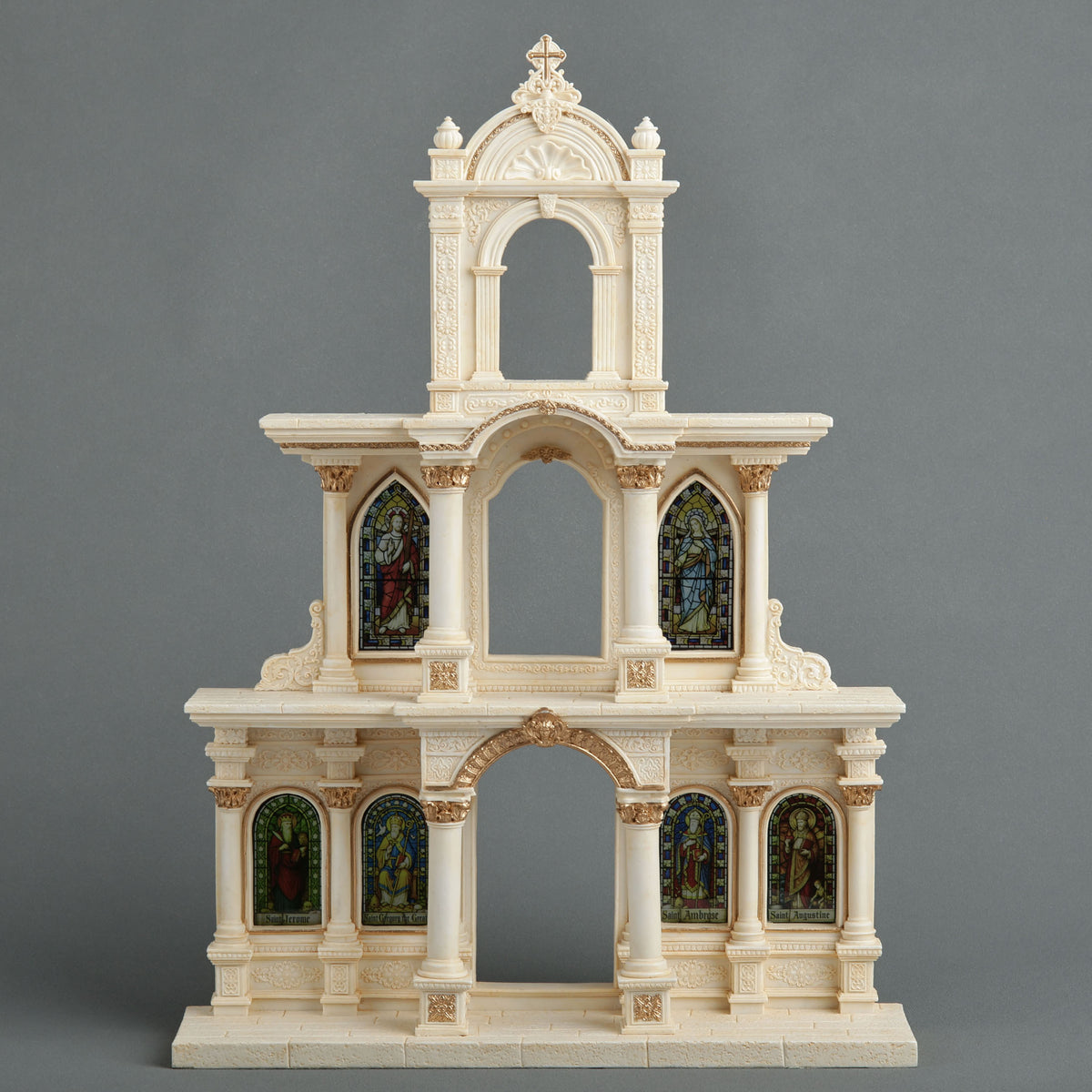 Cathedral of Saints Religious Miniature Display Stand