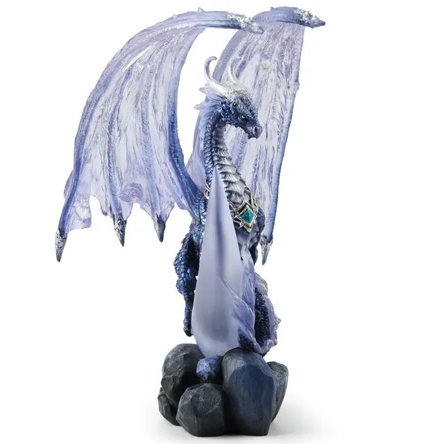 Nytheria Lunaris Seeker Dragon Statue | Moon, Night & Tides - 9⅛"