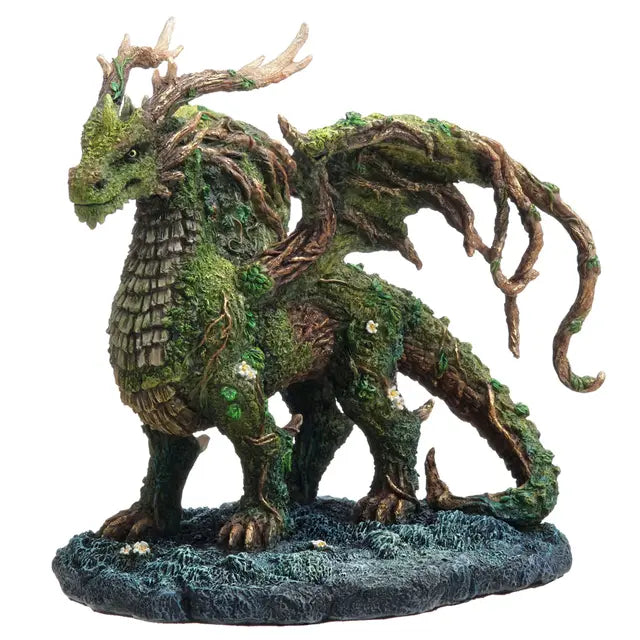 Thalor Verdant Grove Dragon Statue | Guardian of the Forest, Green & Swamp - 7"