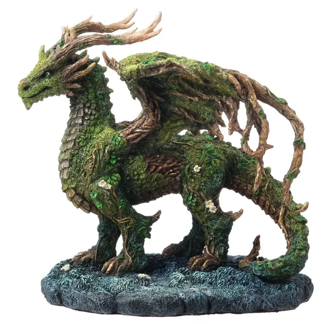 Thalor Verdant Grove Dragon Statue | Guardian of the Forest, Green & Swamp - 7"