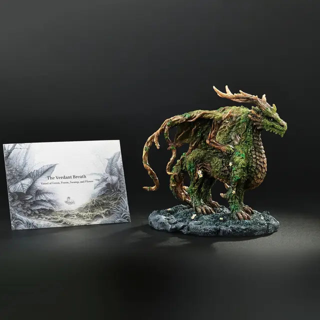 Thalor Verdant Grove Dragon Statue | Guardian of the Forest, Green & Swamp - 7"