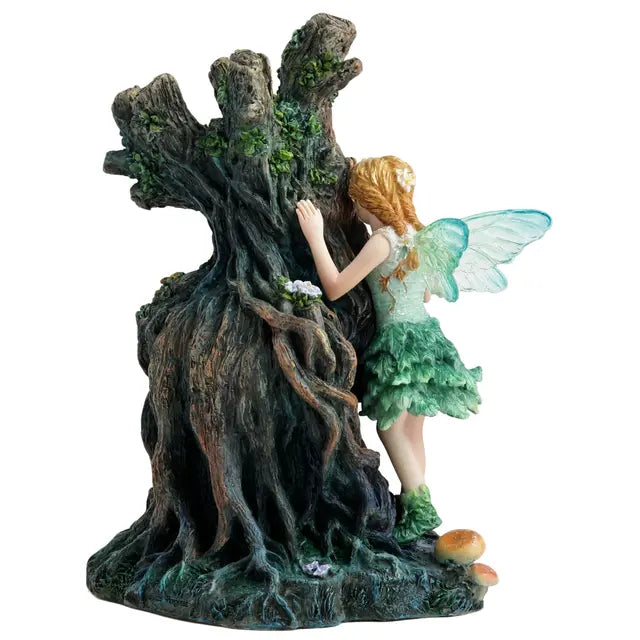 Fairy & Treeant Guardian Statue | Woodland Fantasy Décor - 7⅛"