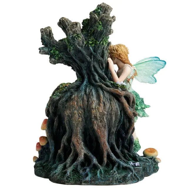 Fairy & Treeant Guardian Statue | Woodland Fantasy Décor - 7⅛"