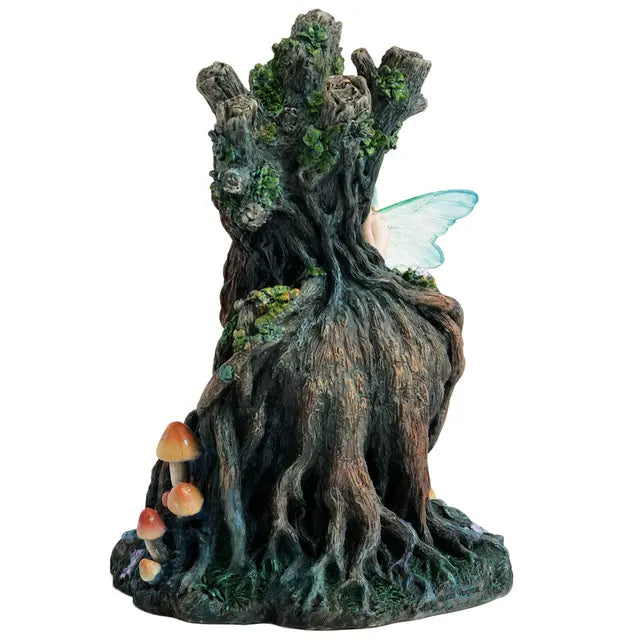 Fairy & Treeant Guardian Statue | Woodland Fantasy Décor - 7⅛"