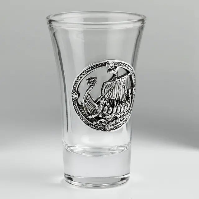 Viking Long Boat Shot Glass | Norse Viking Ship Glass