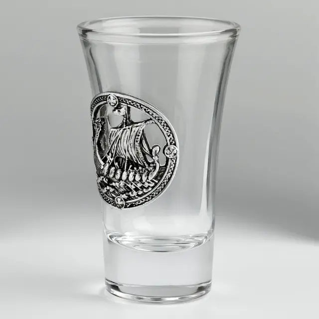 Viking Long Boat Shot Glass | Norse Viking Ship Glass