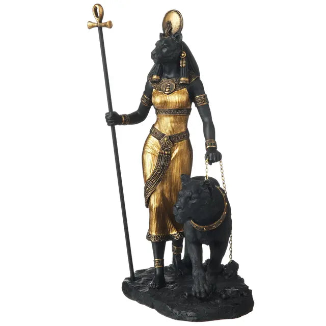 Sekhmet Goddess Statue | Egyptian God of War & Protection - 10¾"