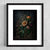 Gothic Floral and Spiderweb Art Print