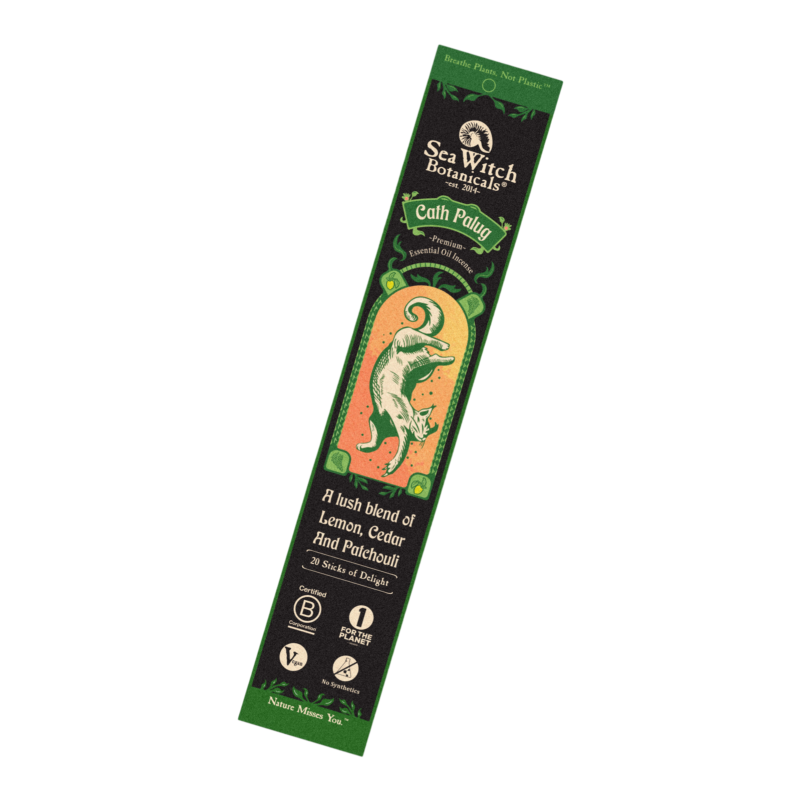 Cath Palug Premium Incense: Lemon, Cedar, & Patchouli
