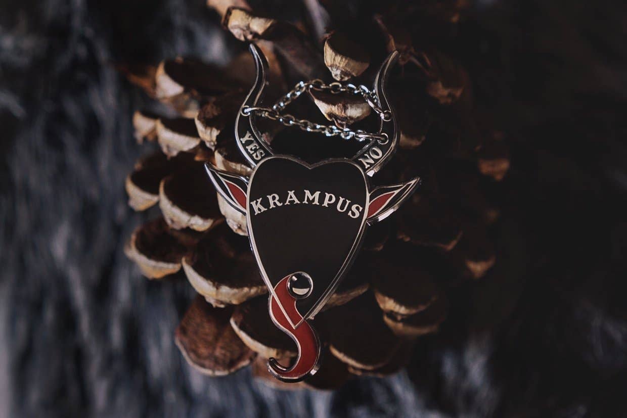 Conjuring the Holiday Spirit Krampus Enamel Pin
