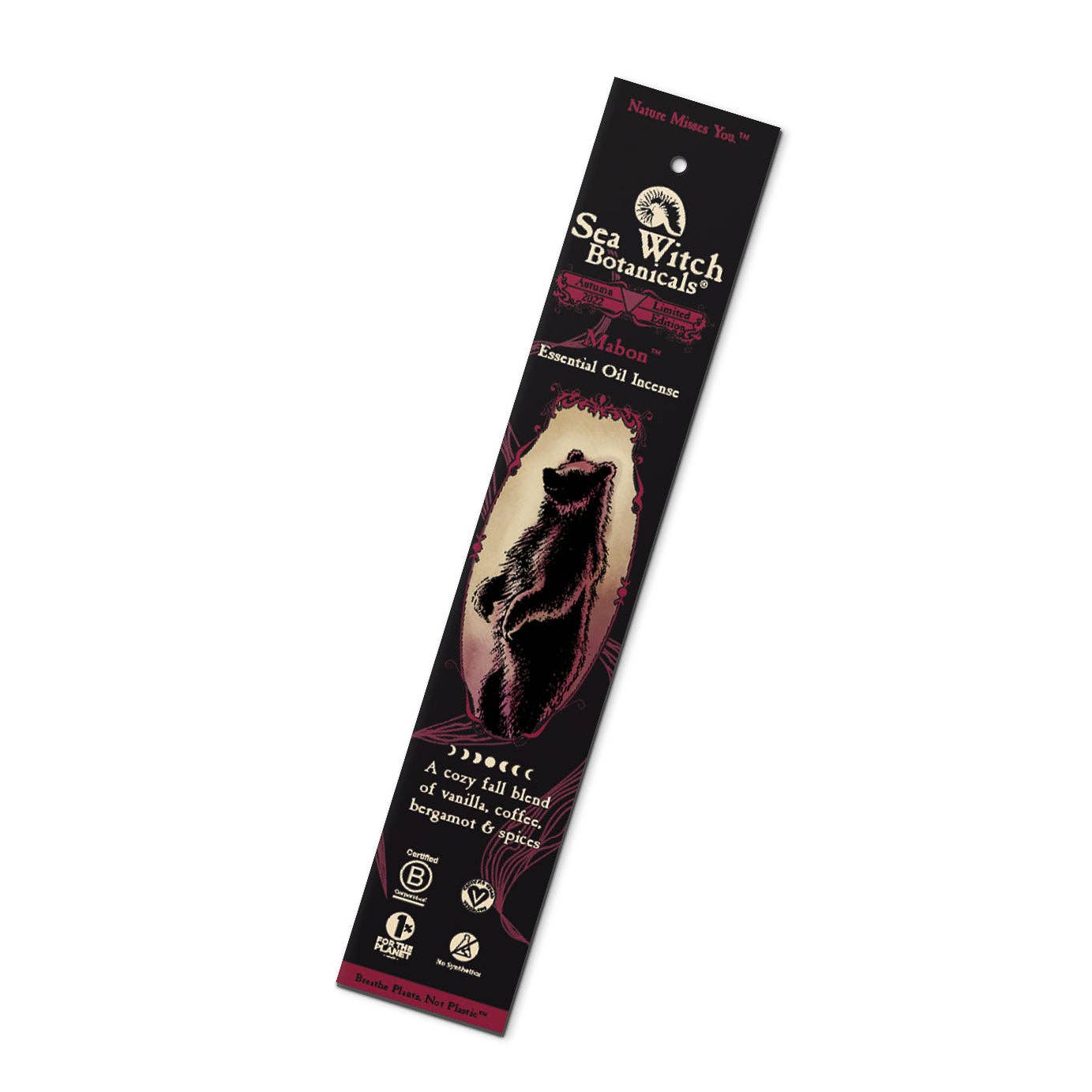 Mabon™ Incense: with All-Natural Coffee, Vanilla, Bergamot, & Spices