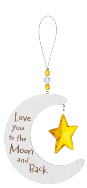 Love You to The Moon and Back Ornament and Star Prism