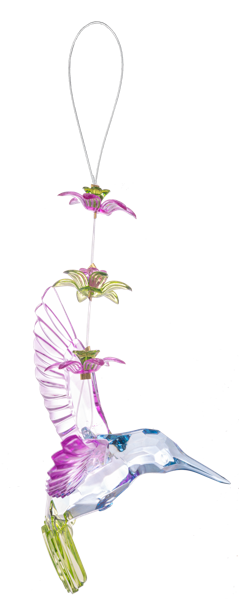 Blooming Blossom Prism Hummingbird with Flower Chain