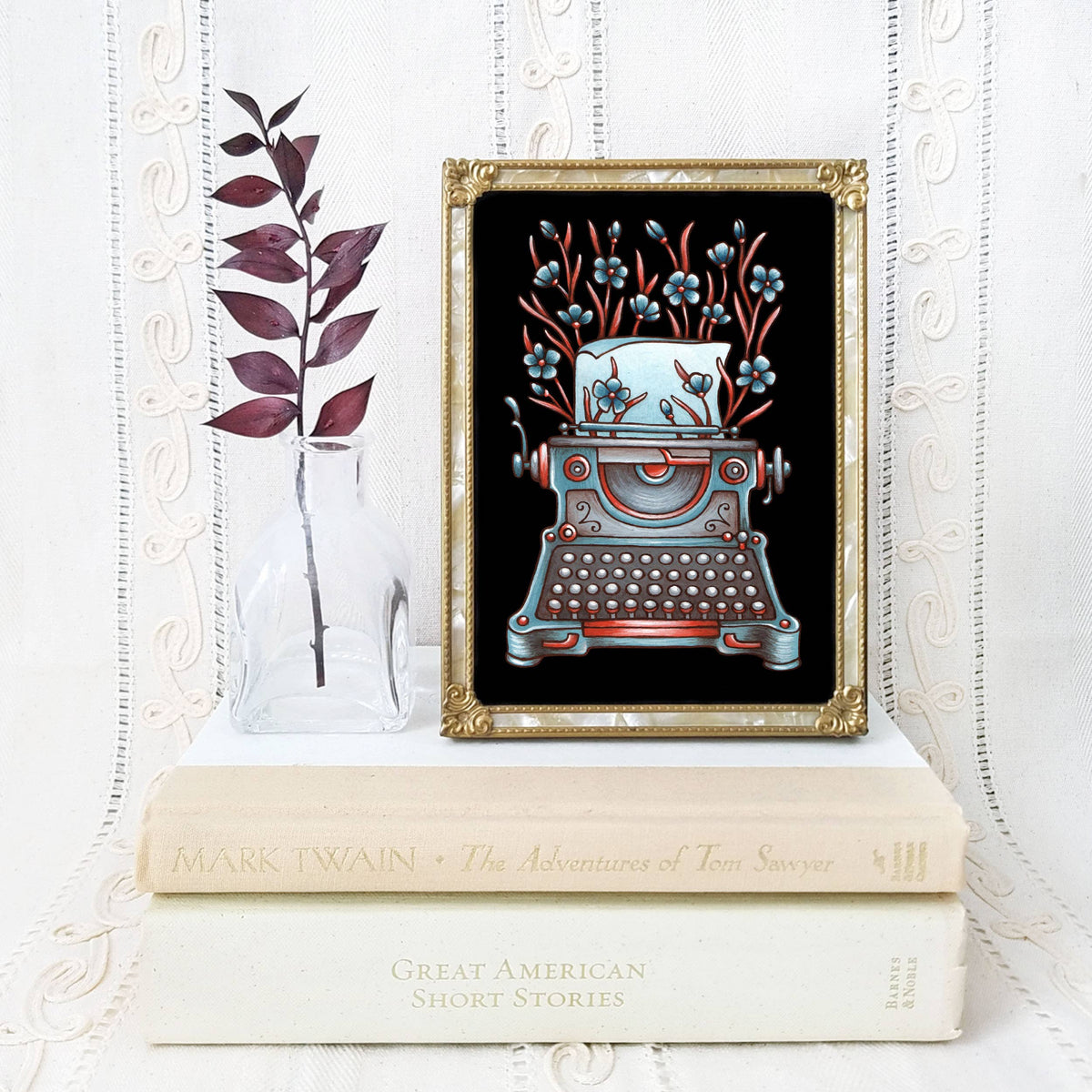 Typewriter Art Print Fall Decor Print
