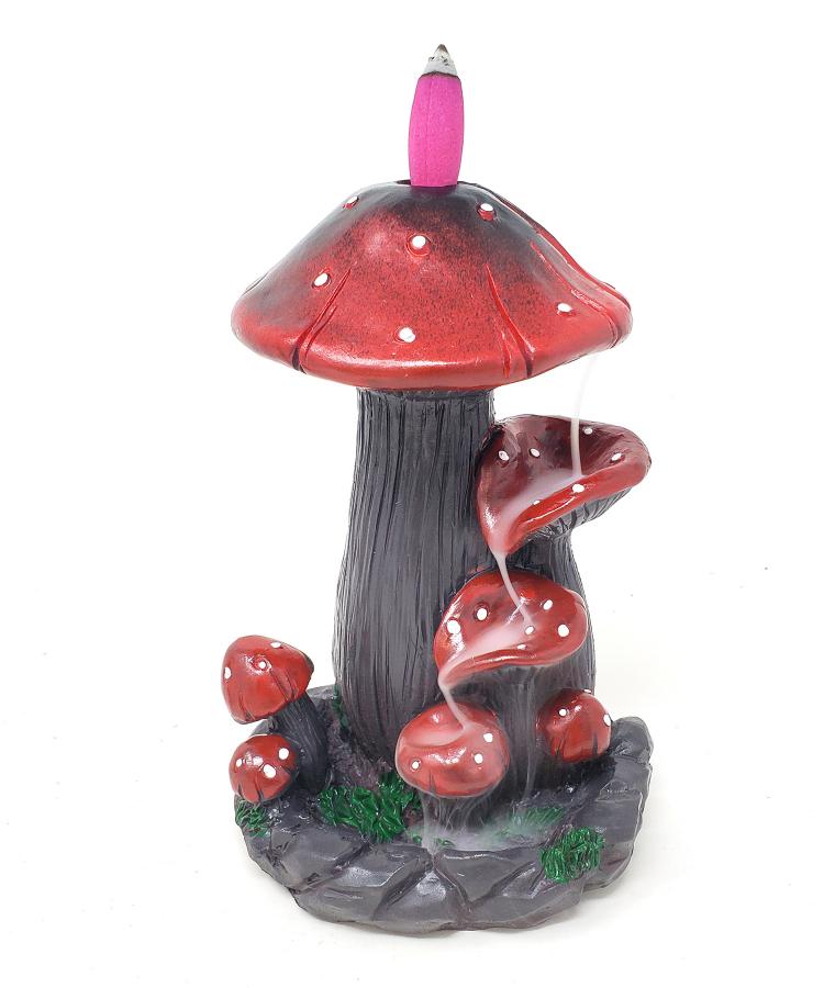 Mushroom Backflow Incense Cone Burner - 7"