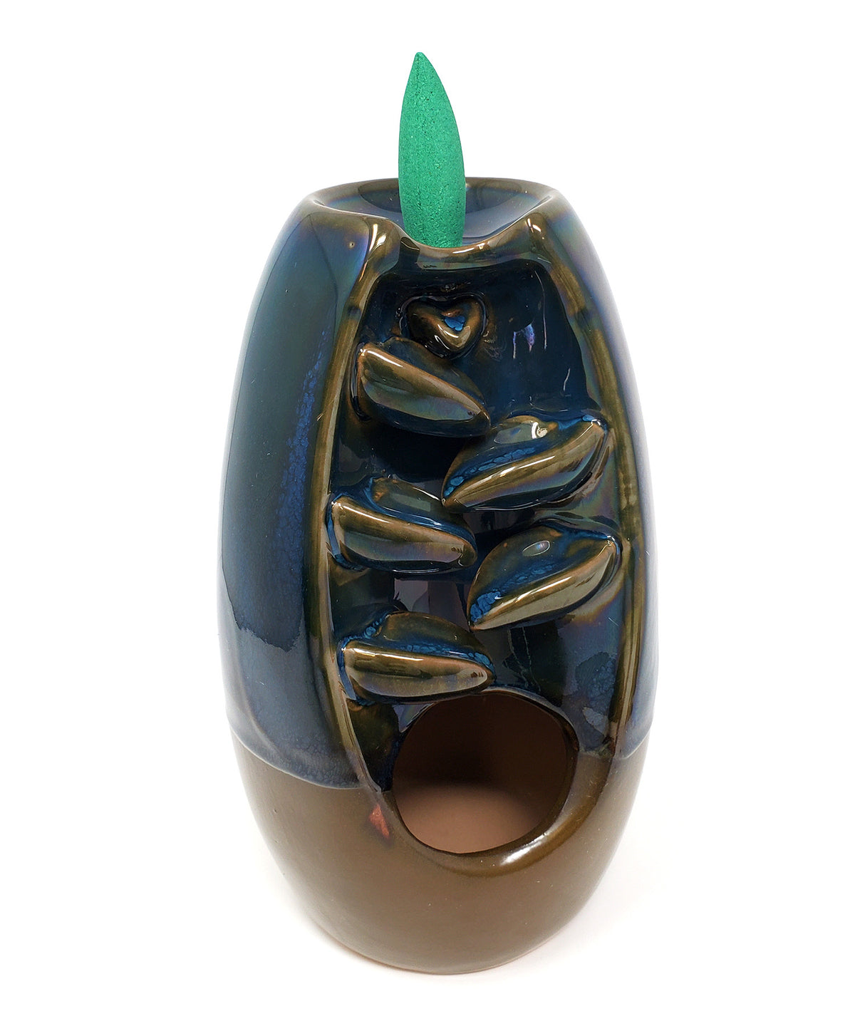 Zen River Waterfall Ceramic Backflow Cone Burner -  7.5"
