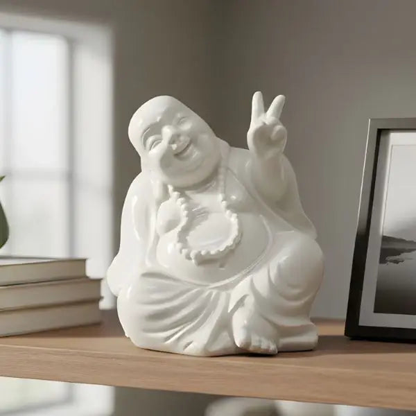 Peace Buddha - White