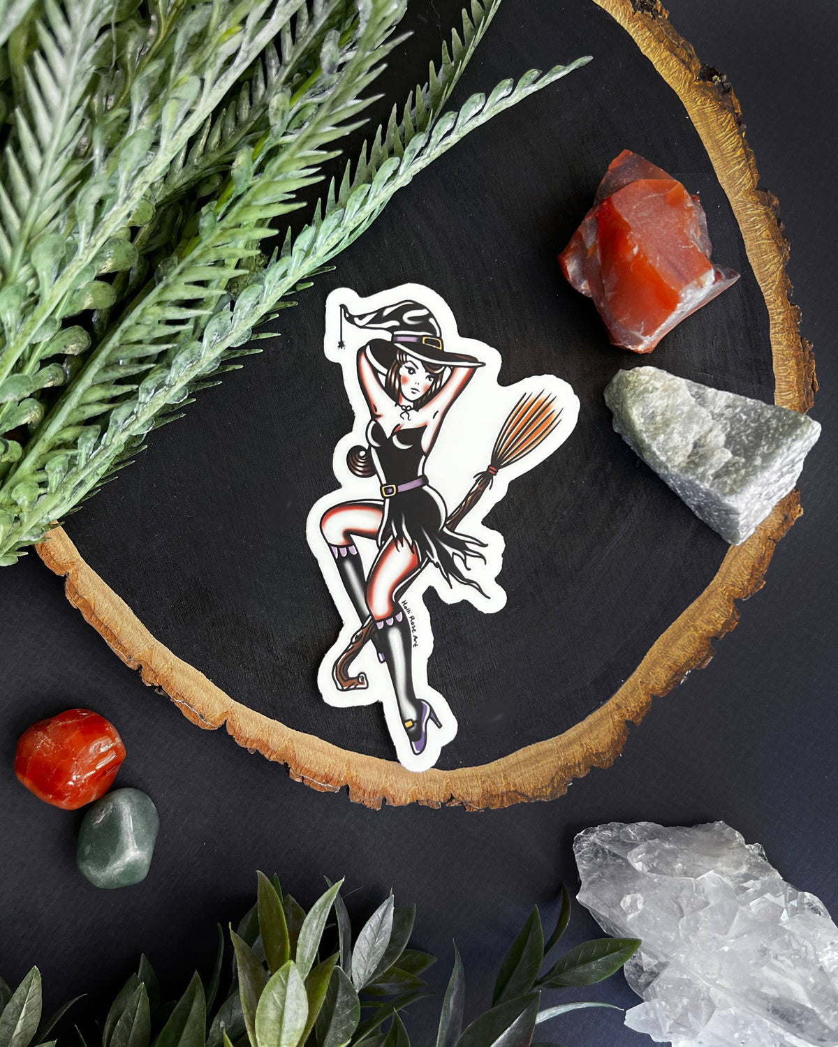 Witch American Traditional Sticker