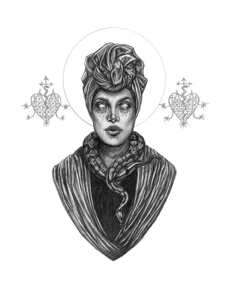 Voodoo Queen Fine Art Print - Marie Laveau