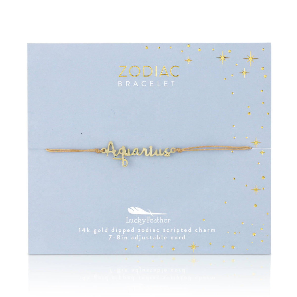 Zodiac Bracelet 14k Gold Dipped - Choose your Sign