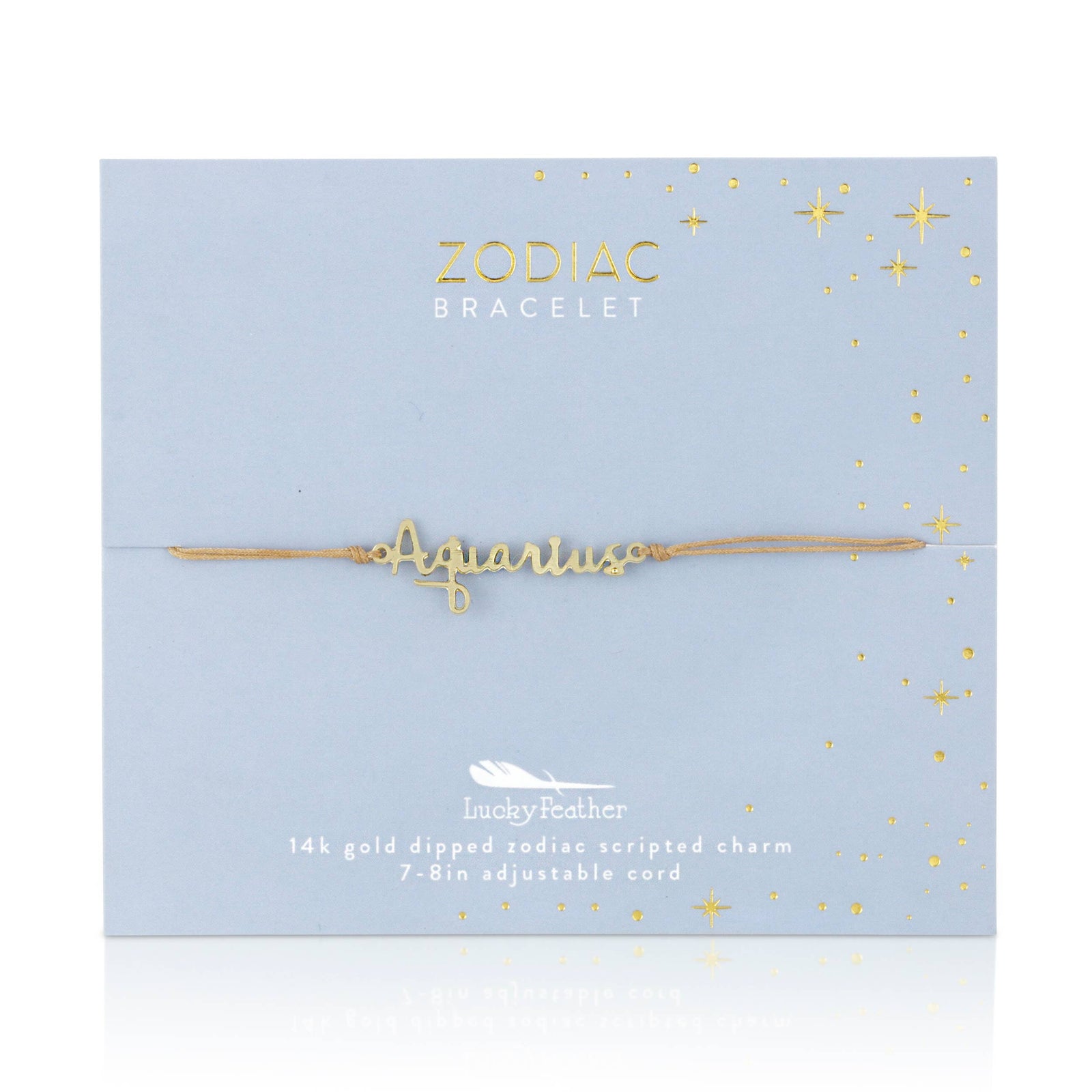 Zodiac Bracelet 14k Gold Dipped - Choose your Sign
