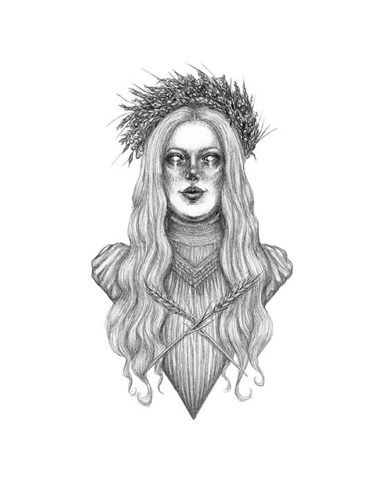 Demeter Fine Art Print - Greek Goddess of the Harvest