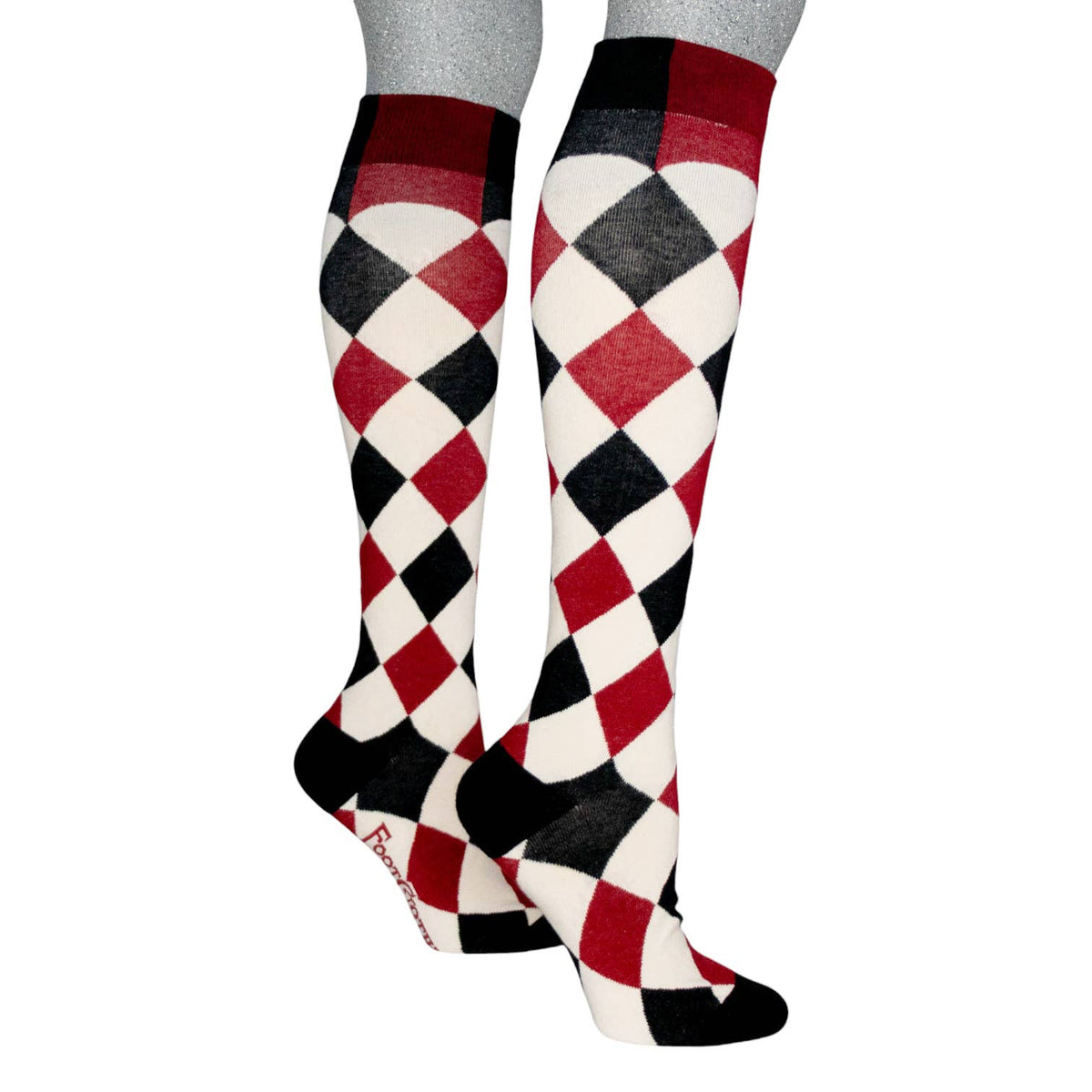 Haunting Harlequin Knee High Socks
