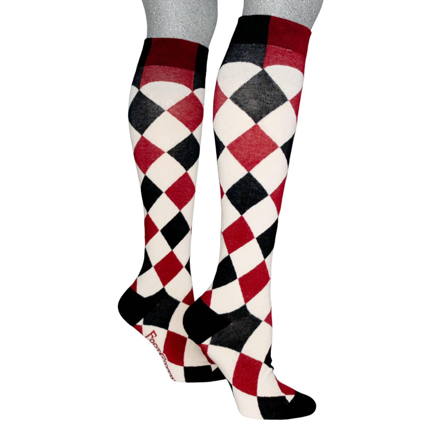 Haunting Harlequin Knee High Socks