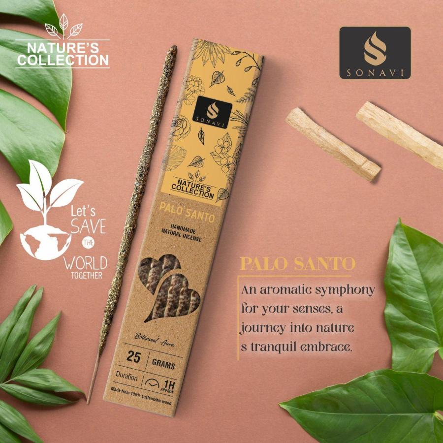SONAVI Palo Santo Incense Sticks 25g Pack | Pure Holy Wood Incense