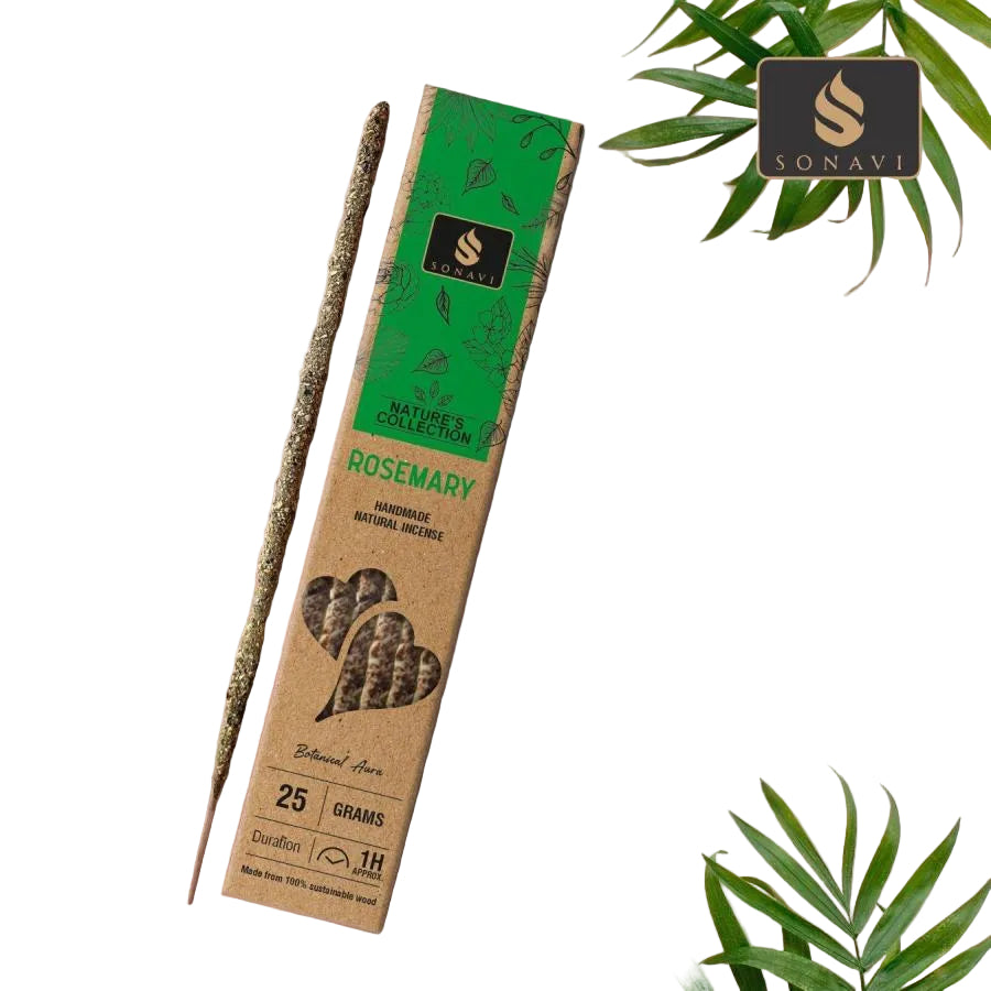 SONAVI Rosemary Incense Sticks | All-Natural 25g Nature's Collection