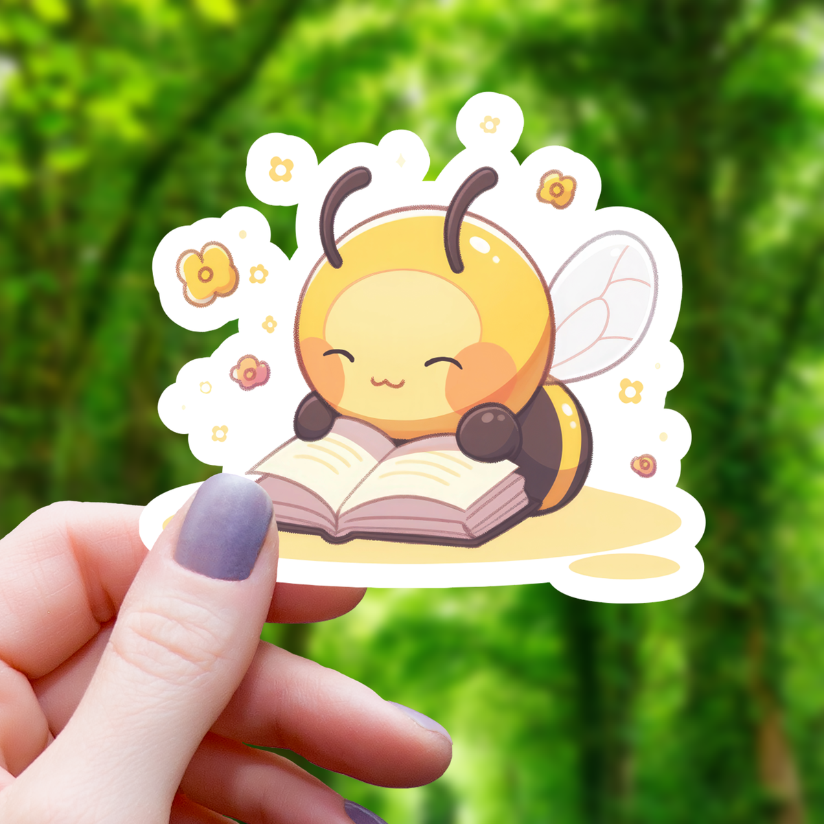 Reading Bee Sticker - 3&quot;