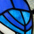 Blue Jay Stained Glass Window Panel 11"H