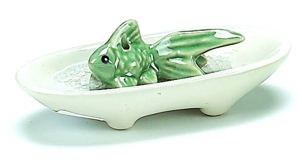 Ceramic Goldfish Incense Burner (Color varies)