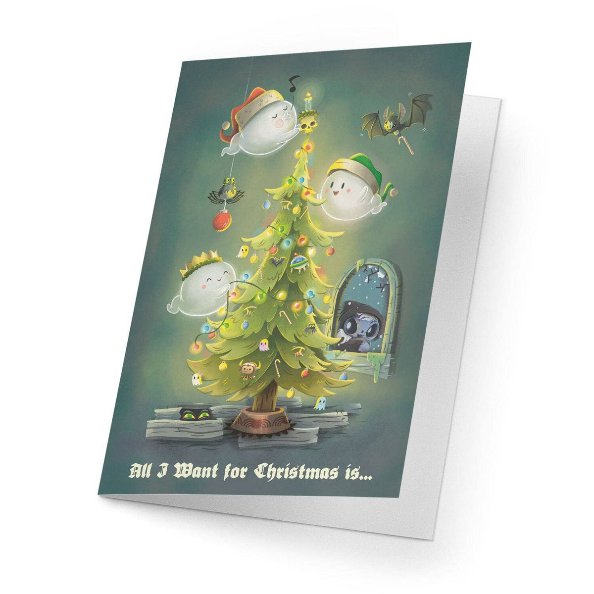Ghosts Holiday Card