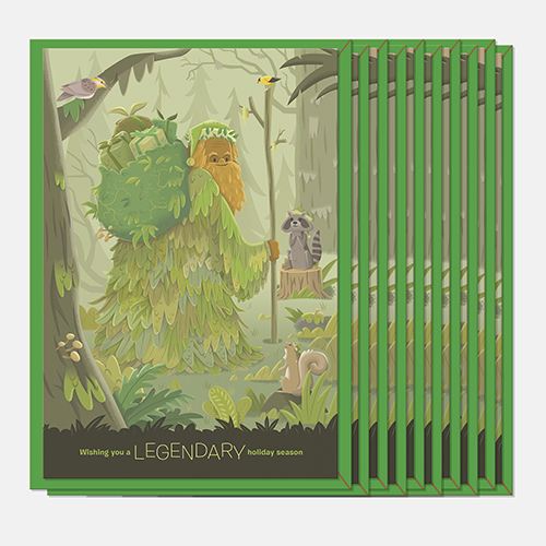 Sasquatch Holiday Card