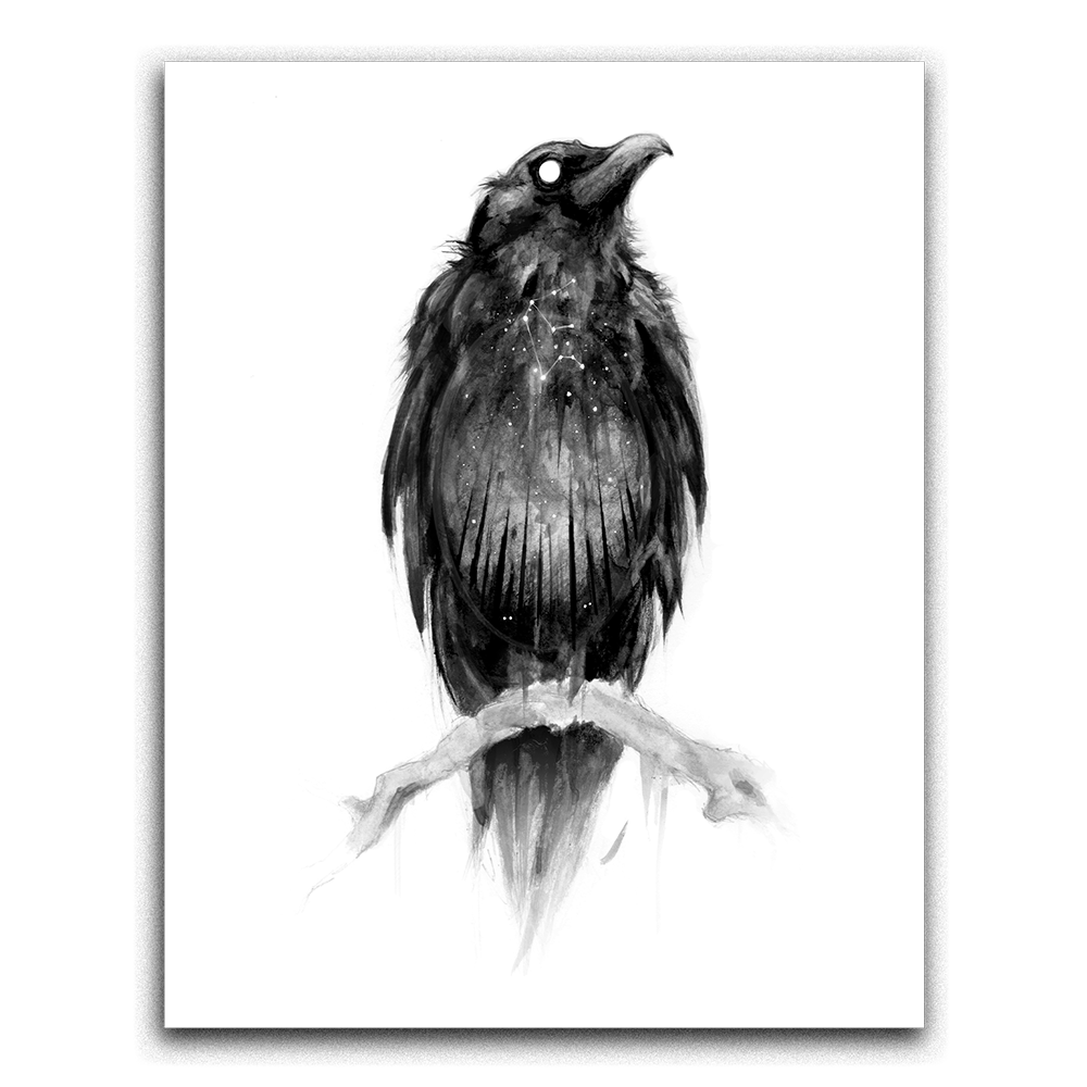 The Crone's Seer Crow/Raven Print