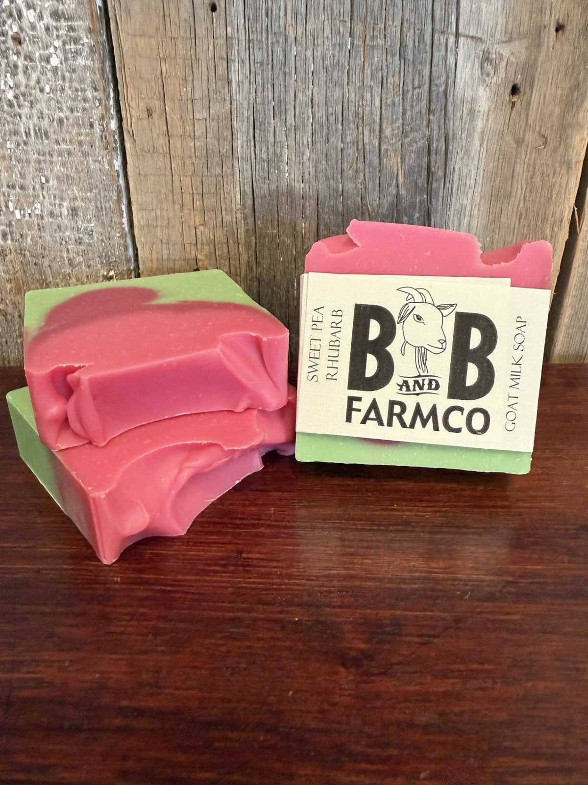 Sweet Pea Rhubarb Goat Milk Soap