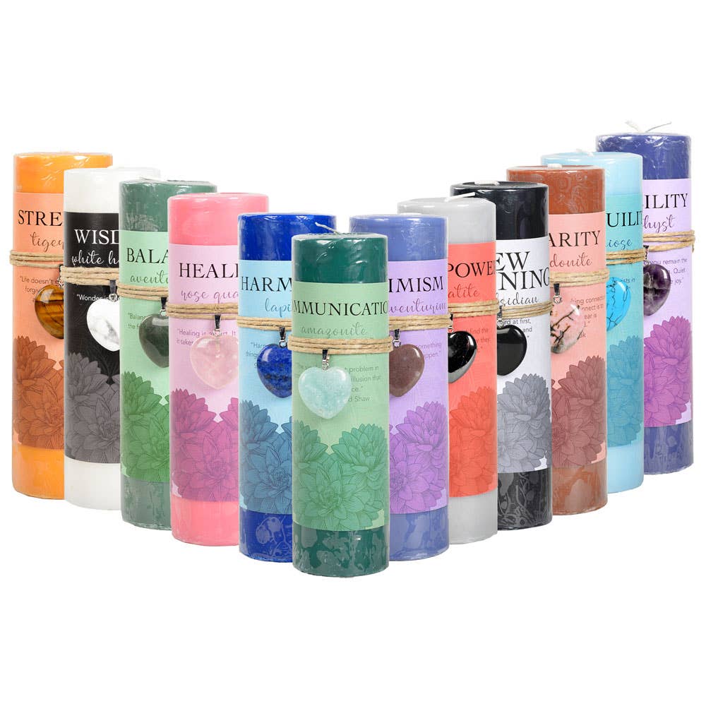 Heart Pendant Candle 6"