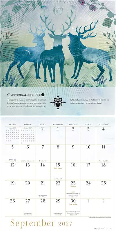 Year of the Witch 2027 Wall Calendar – Seasonal Intuitive Magick for Every Month