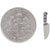 Sterling Silver Kitchen Knife Post Earrings 13x3mm